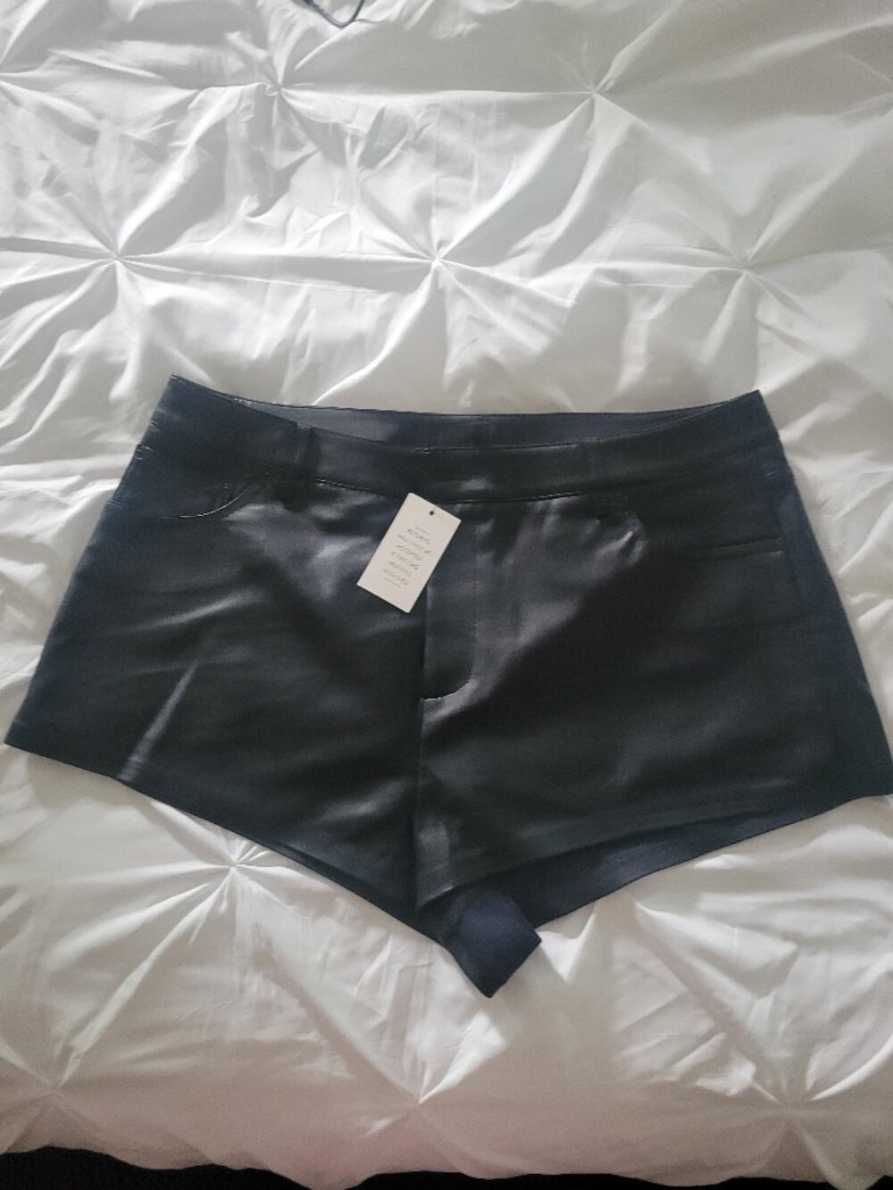 ELOQUII Mini Faux Leather Short